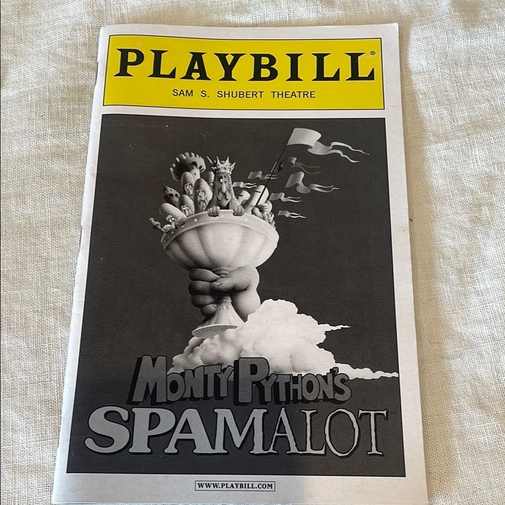 Monty Python's Spamalot Playbill 2008 starring clay Aiken